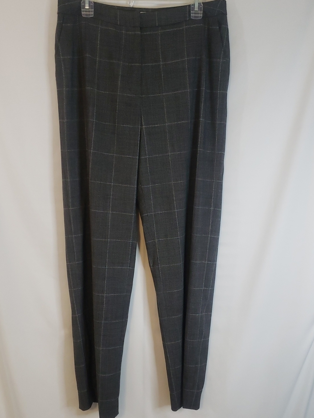 Marshall Fields Charcoal Windowpane Dress Pants, Size 12